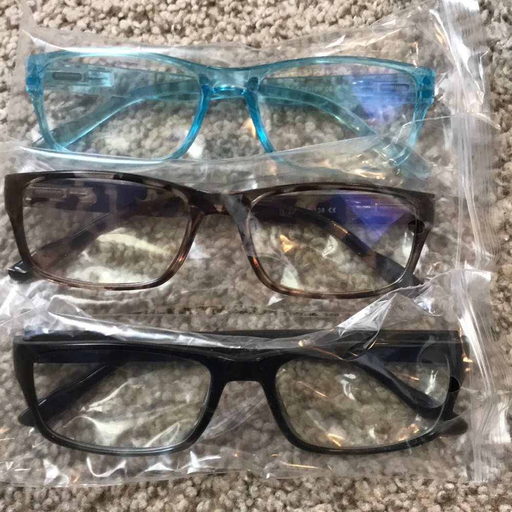 Set of 3 blue light glasses
